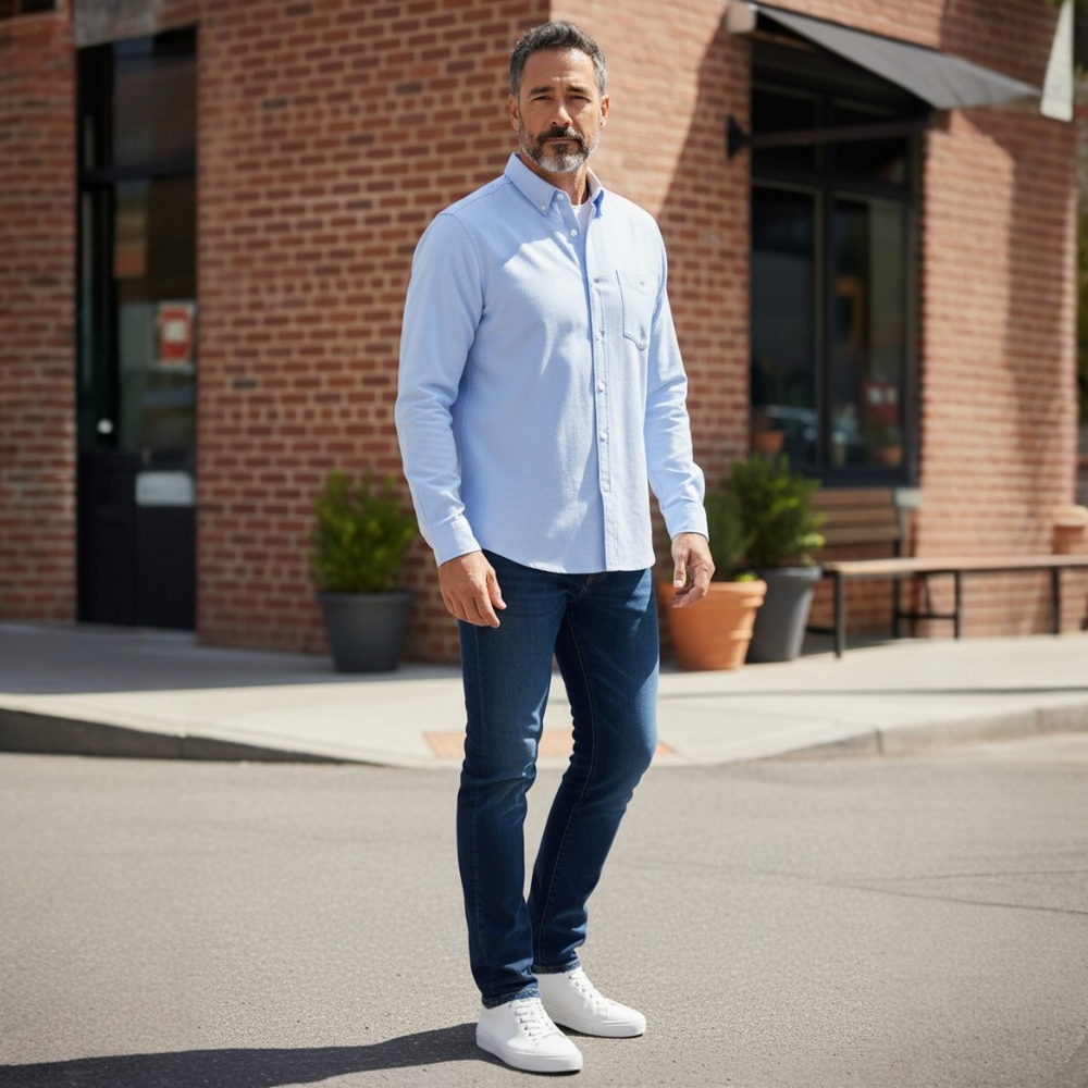 Men's Light Blue Dress Shirt